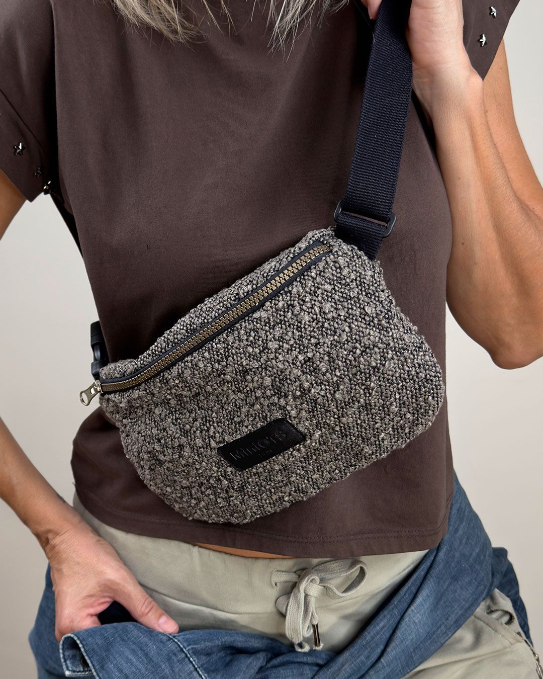 Riñonera pequeña MINIOTS rizado caldera