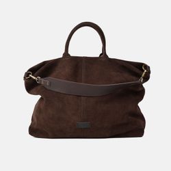 Bolso de mano grande Zoe de serraje