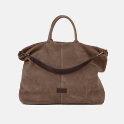 Bolso de mano grande Zoe de serraje