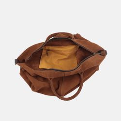 Bolso de mano grande Zoe de serraje